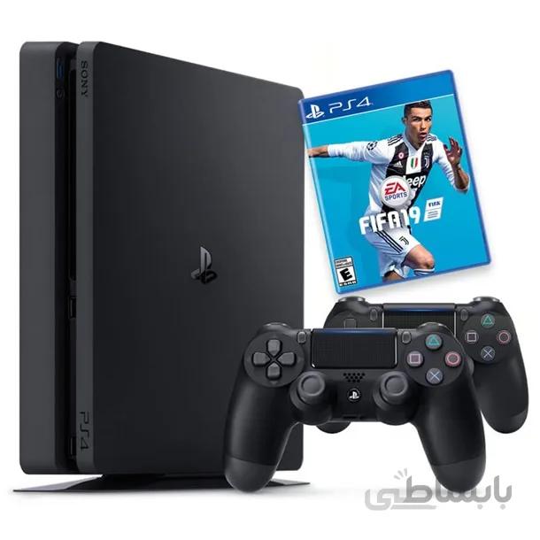 کنسول بازی سونی PS4 Slim | حافظه 1 ترابایت به همراه یک دسته اضافه ا PlayStation 4 Slim 1TB + 1 extra controller