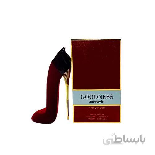 ادو پرفیوم زنانه گودگرل قرمز ولوت فتال جانوین مدل Goodness حجم 90 میلی لیتر