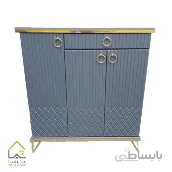 جاکفشی پایه فلزی طوسی