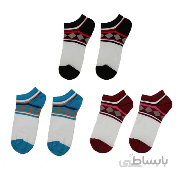 ست جوراب طرح دار مچی مردانه کد PH475.1
