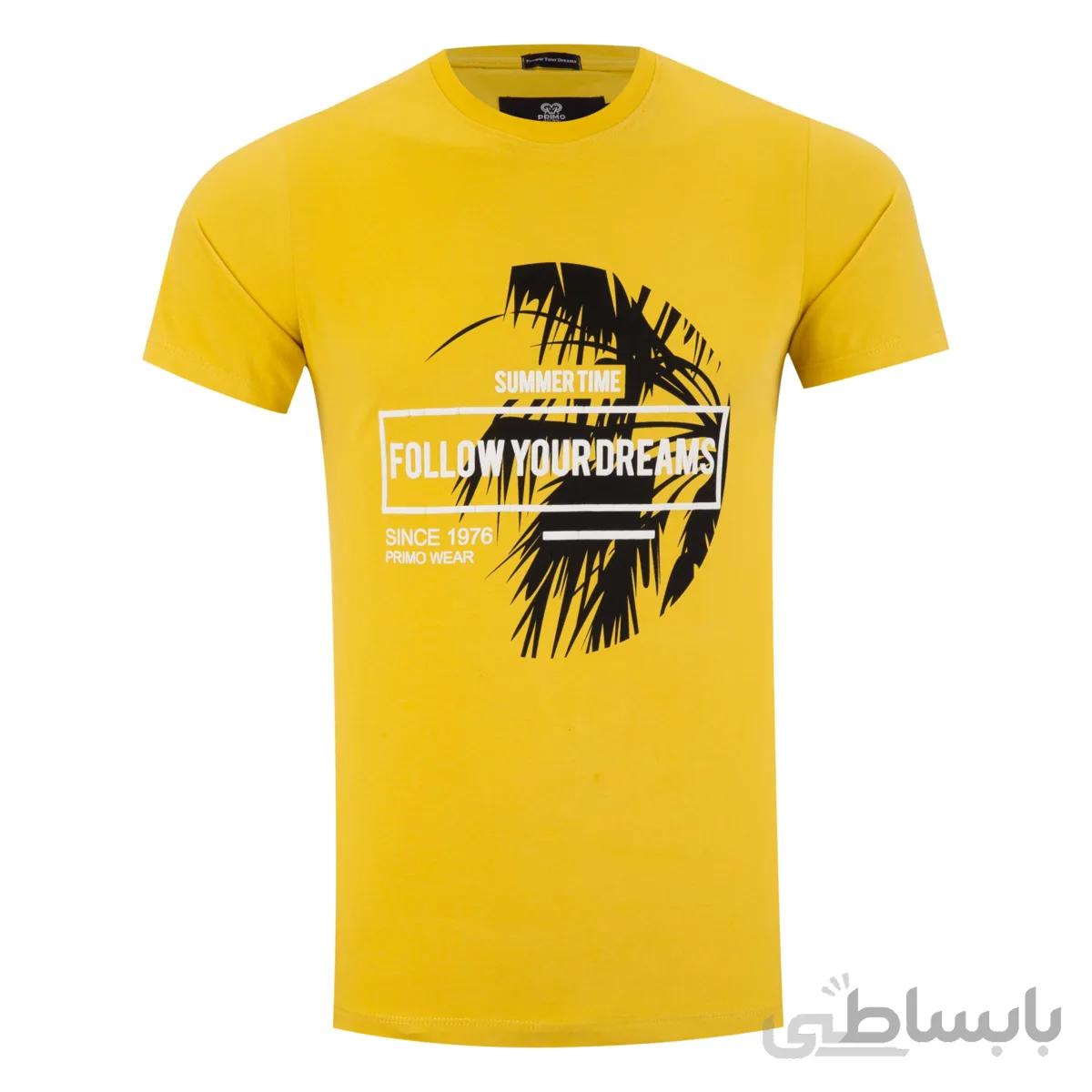 تیشرت آستین کوتاه یقه گرد پریمو مدل هاوایی FYD 1454/28