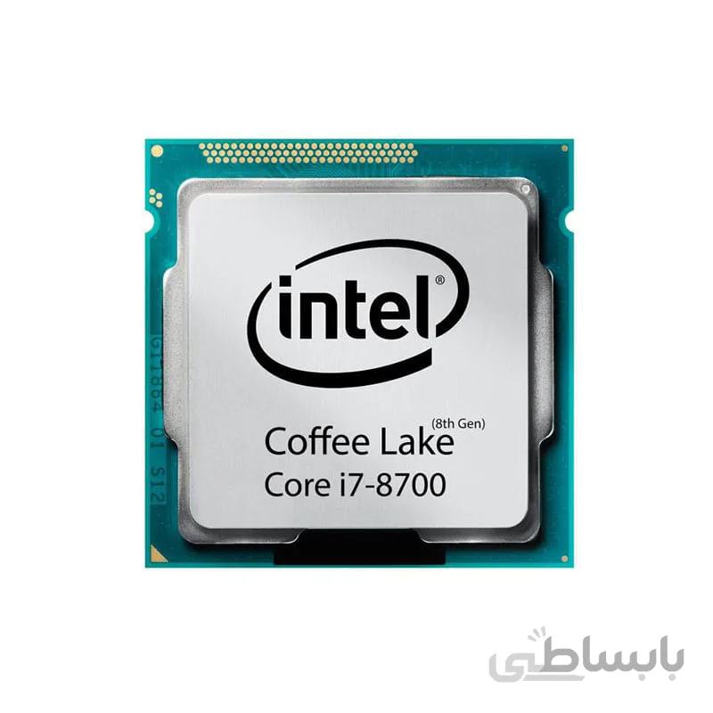 پردازنده تری اینتل مدل Core i7-8700 با فرکانس 3.2 گیگاهرتز ا Core i7-8700 3.2GHz LGA 1151 Coffee Lake TRAY CPU
