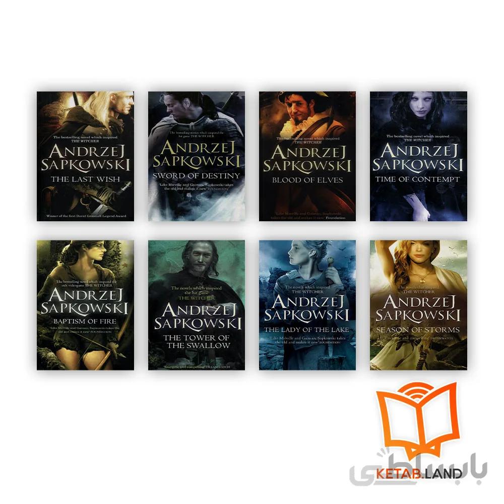پک هشت جلدی رمان ویچر نسخه بریتیش | The Witcher Series UK Edition
