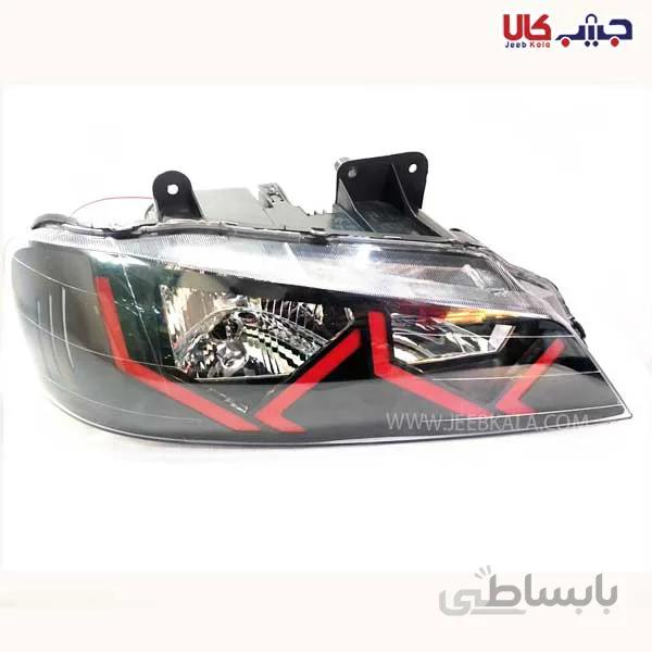 چراغ جلو پژو پارس طرح لامبورگینی قرمز