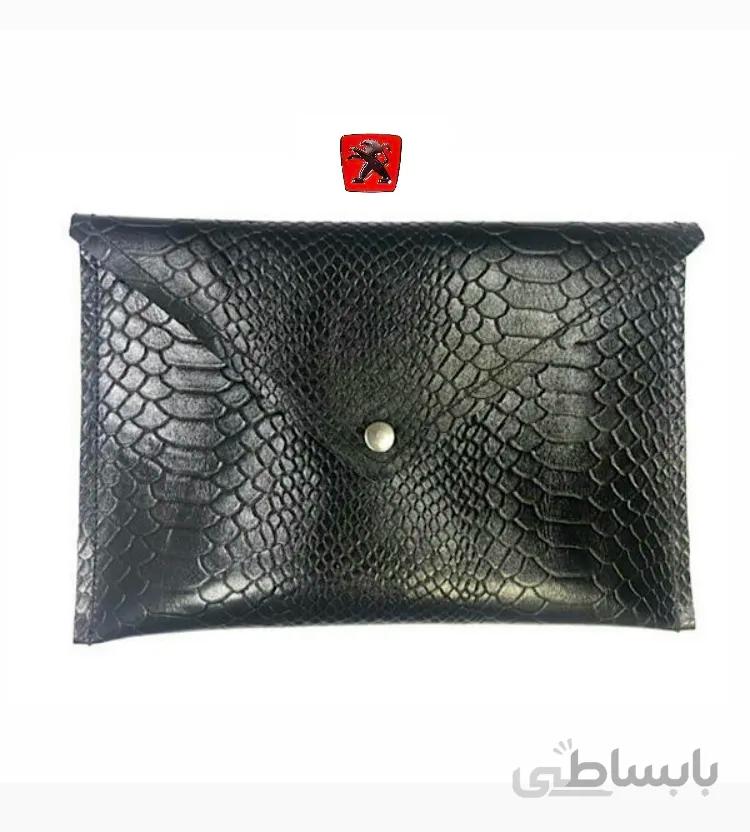 فولدر چرم مون مدل pyth red PEUGEOT