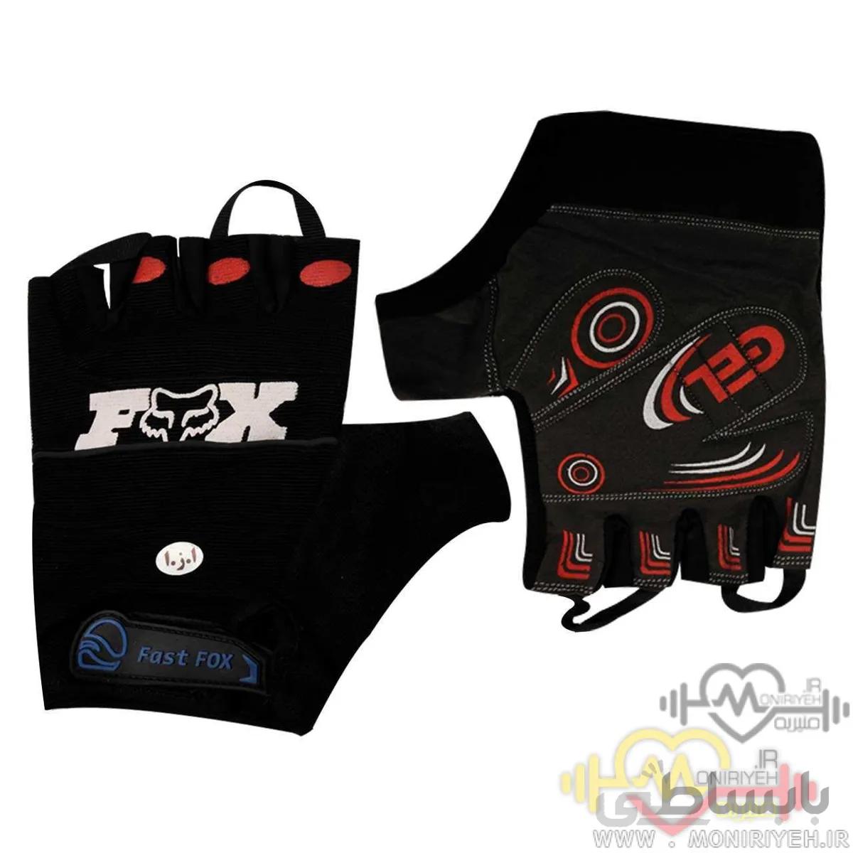 دستکش بدنسازی فاکس هد مدل Fast Black