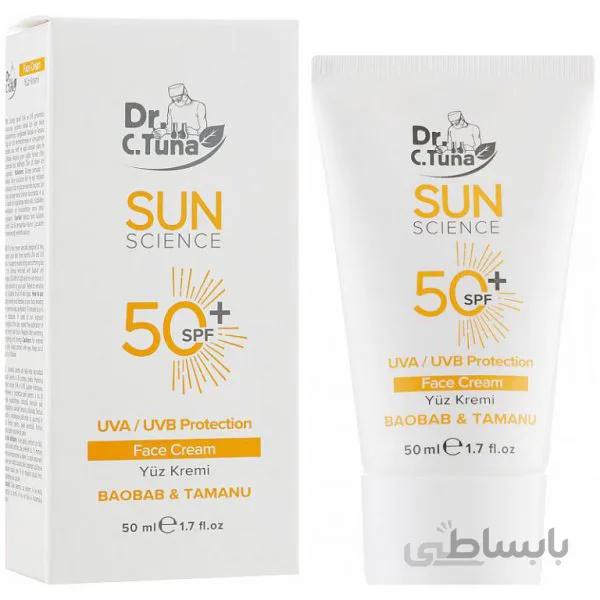 کرم ضدآفتاب فاقد چربی SPF50 سی تونا فارماسی 50 میل