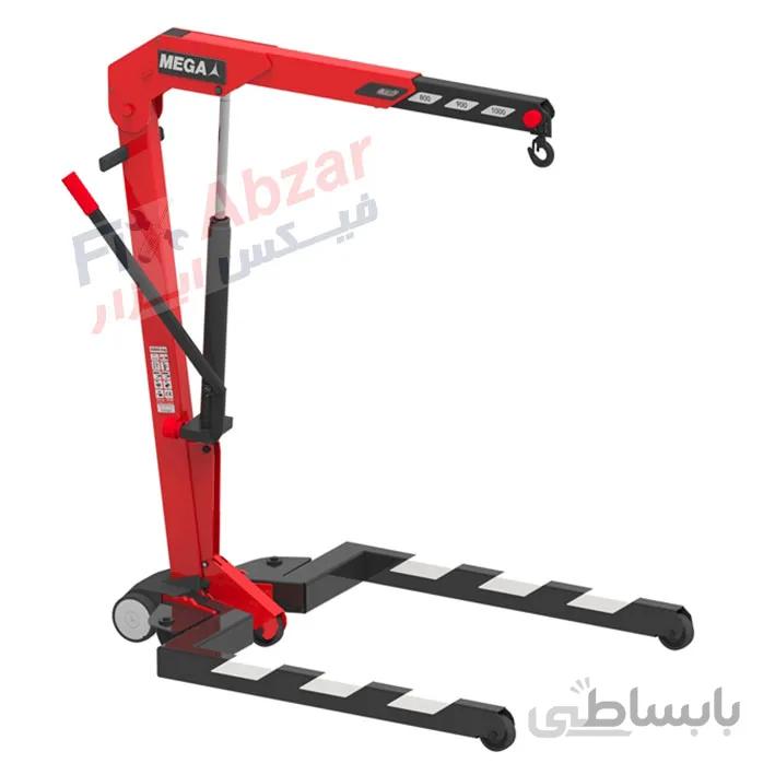 جک موتور درآر 1 تن مگا MEGA مدل CRP10 ا MEGA Floor Cranes Parallel Legs Model CRP10