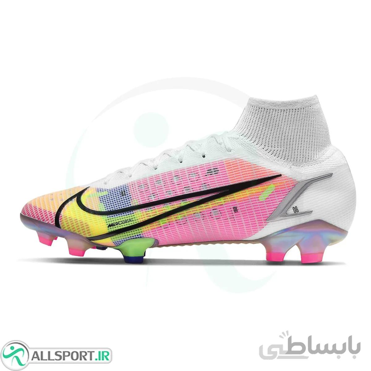 کفش فوتبال نایک مرکوریال طرح اصلی هفت رنگ Nike Mercurial Superfly 8 FG