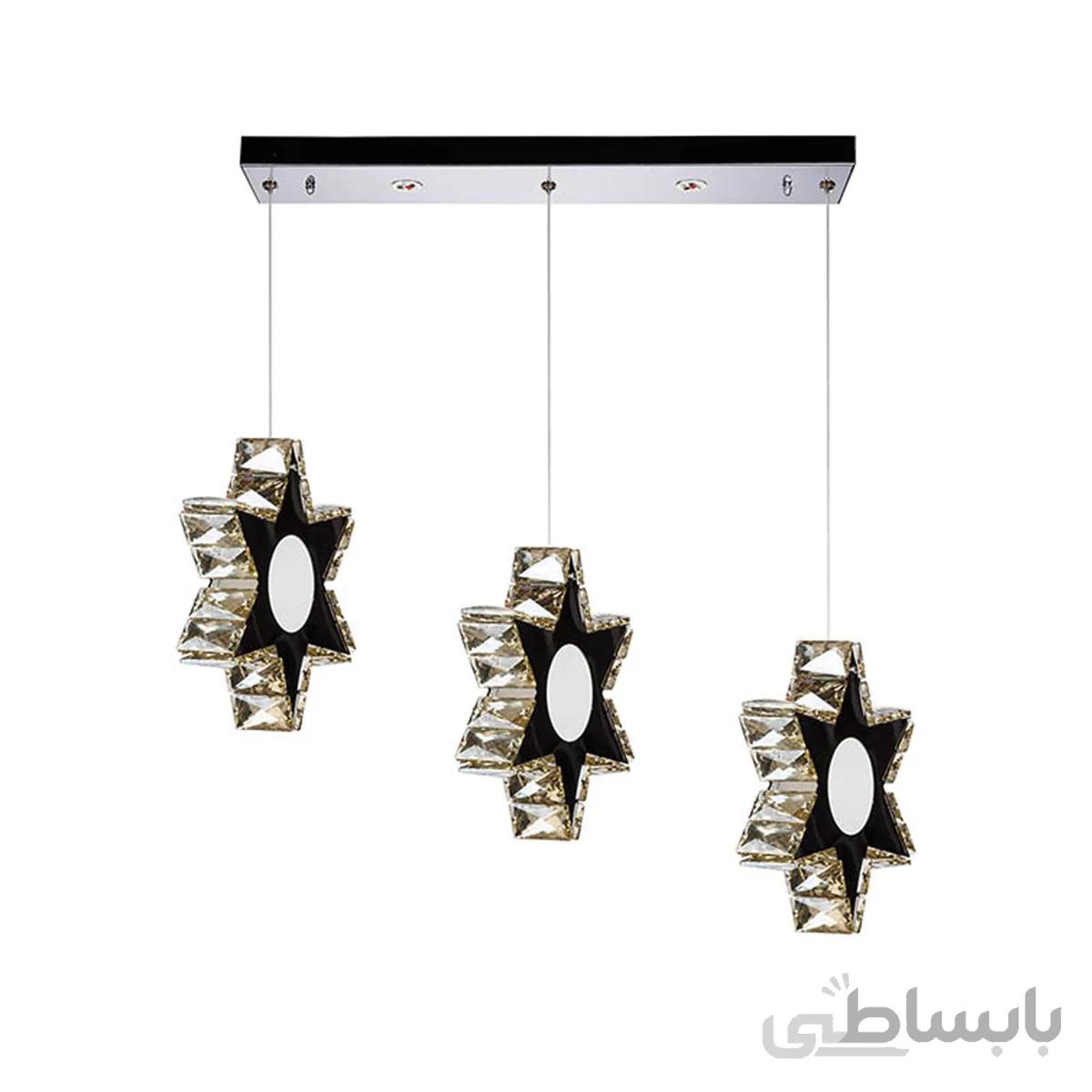 چراغ آویز چشمه نور کد A6543/3-G