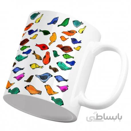 لیوان سرامیکی جوجه رنگی