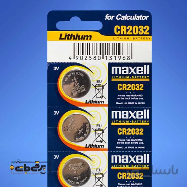 باتری سکه ای مکسل CR2032 ا Maxell Lithium CR2032 minicell