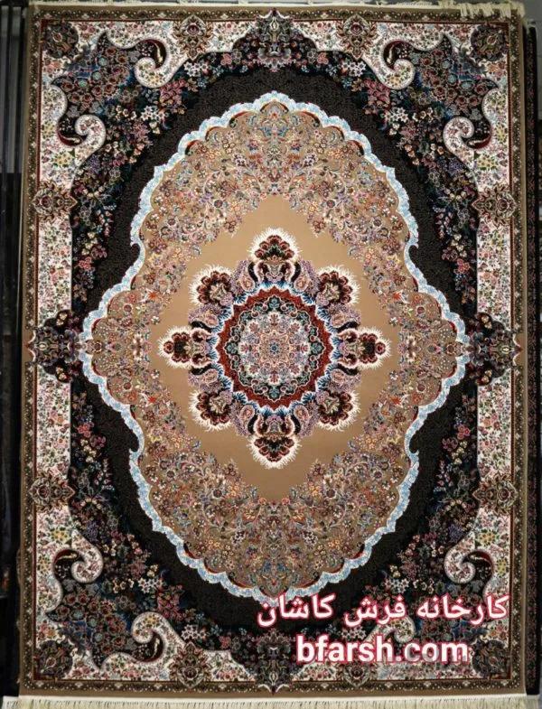 فرش طرح بهار نسکافه ای 700 شانه