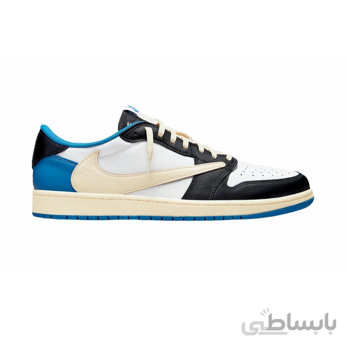 کتونی مردانه نایک ایر جردن 1 تراویس اسکات Nike Air Jordan 1 Low Travis Scott Fragment