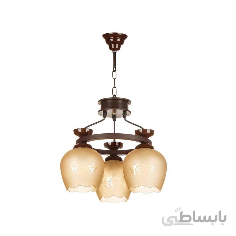 لوستر سه شعله چشمه نور مدل G562