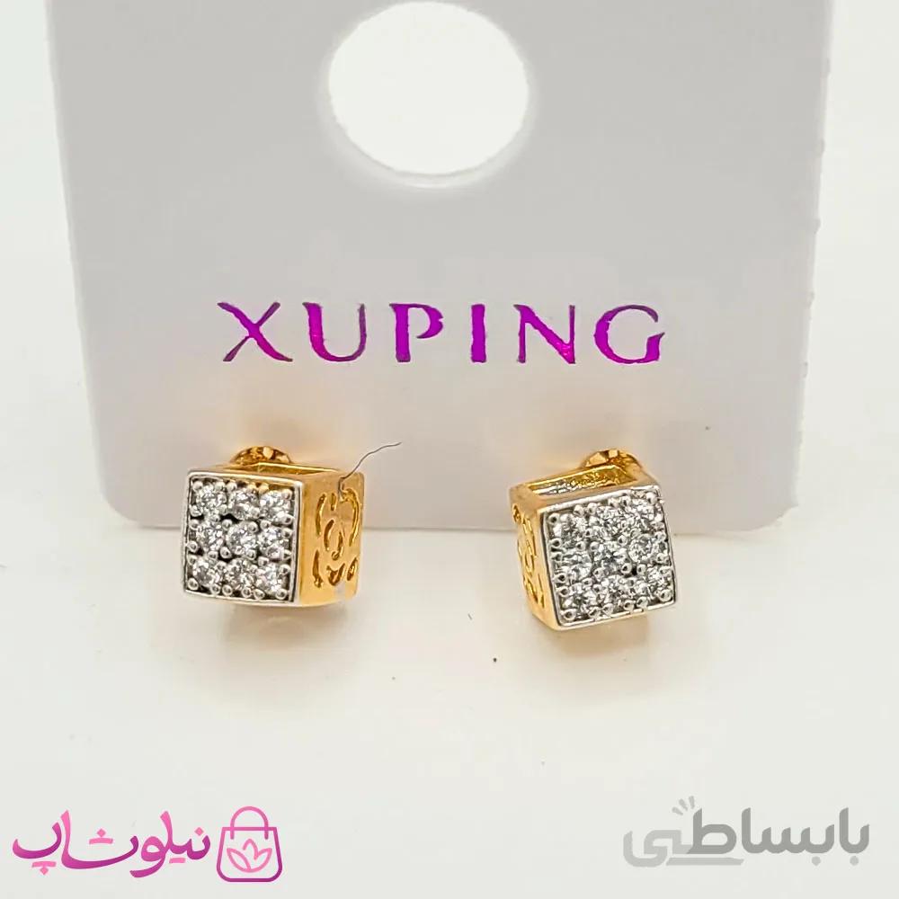گوشواره زنانه ژوپینگ طرح مکعب کد 338 5