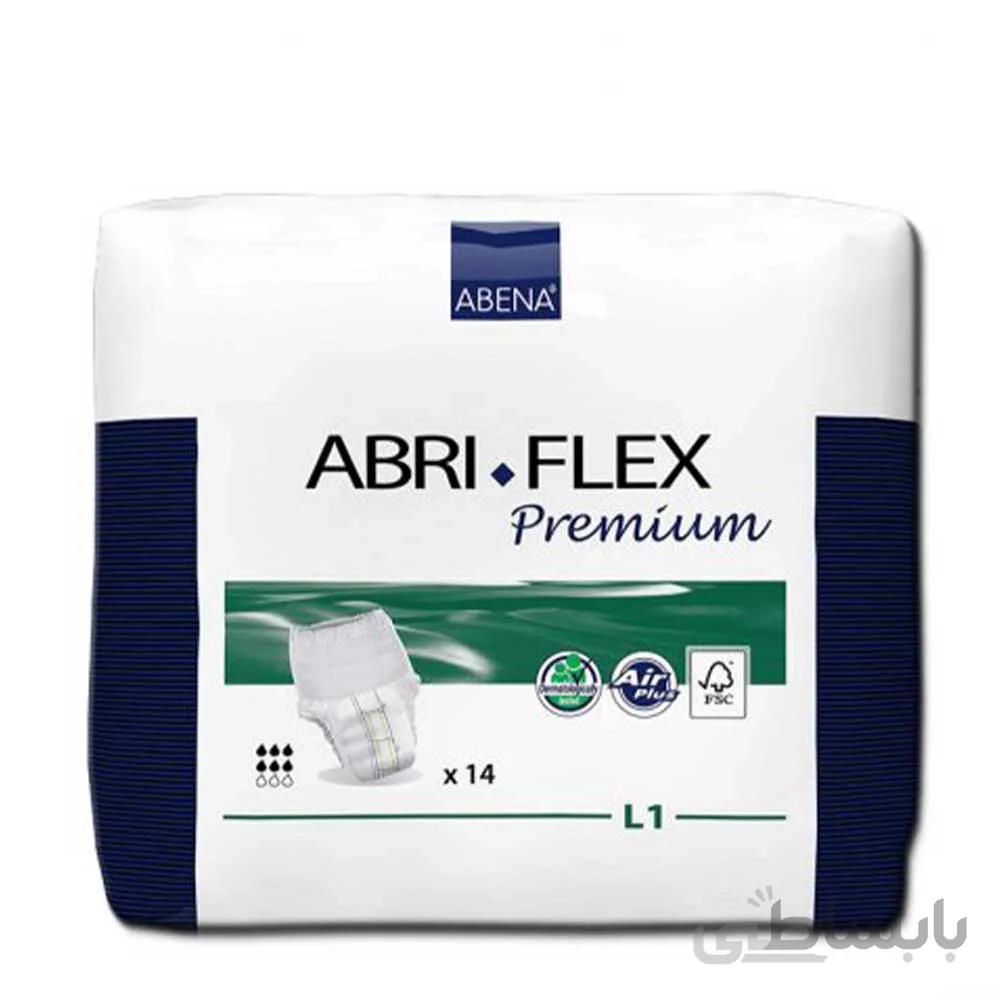 پوشک بزرگسال شورتی ابری فلکس لارج abri flex L1 بسته 14 تایی ا abri flex L1