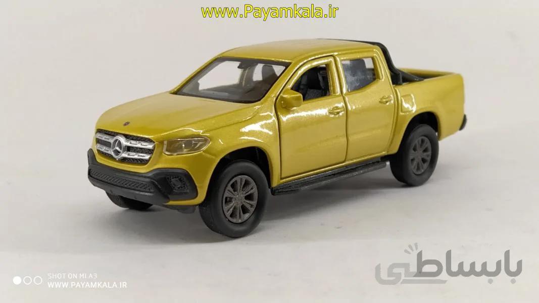 ماشین فلزی مرسدس بنز وانت (MERCEDES BENZ X CLASS BY WELLY) طلایی