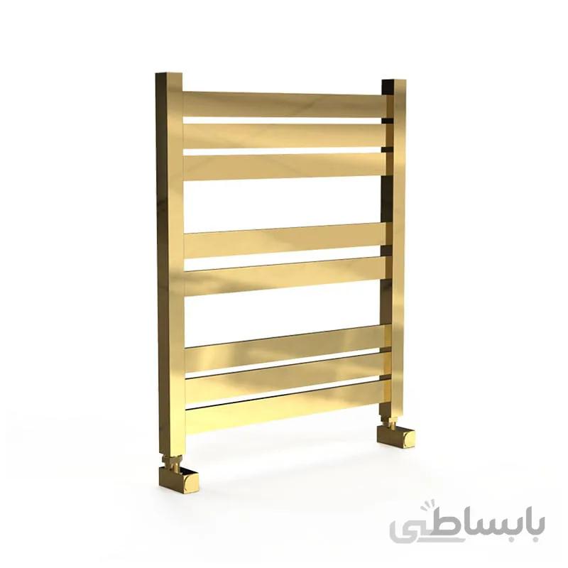 حوله خشک کن استیل طلایی فلت مستطیلی
