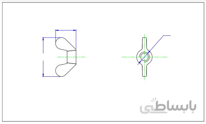 مهره خروسکی M6