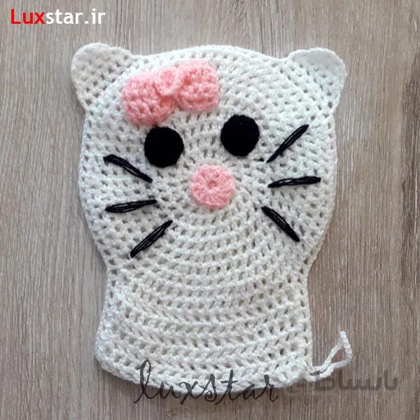 لیف فانتزی کیتی سفید ا white kitty cat washcloth