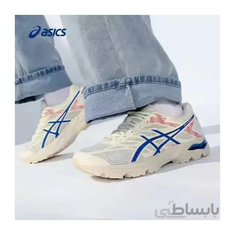 کفش اورجینال آسیکس زل فلوکس فور ASICS GEL FLUX 4 "OFF WHITE/blue" ORIGINAL