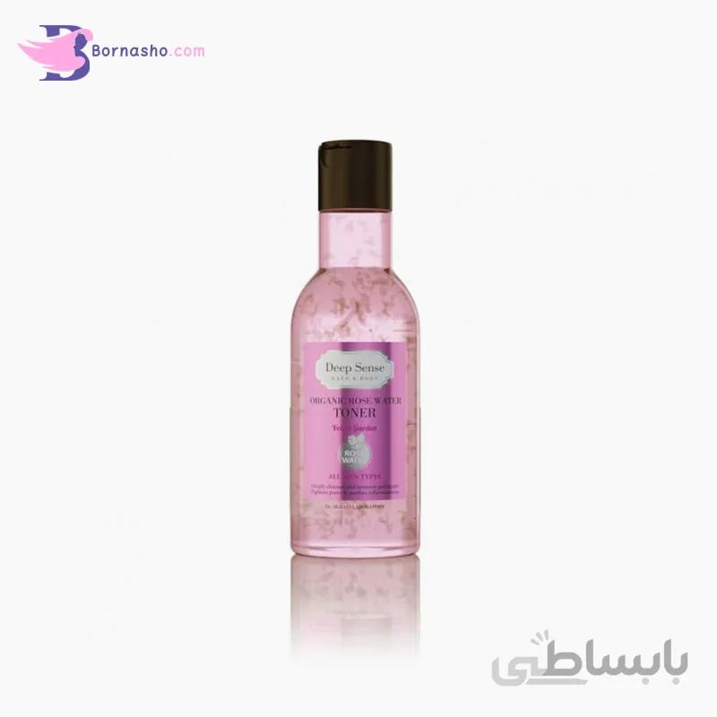 تونر پاک کننده و مرطوب کننده دیپ سنس مناسب پوست های حساس با رایحه گلاب حجم 160 میلی لیتر ا Deep Sense Face Toner And Moisturizer For Sensitive Skins 160ml کد 303200