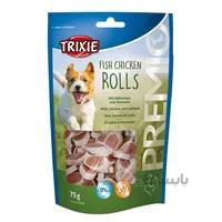 تشویقی سگ تریکسی مدل Fish Chicken Rolls