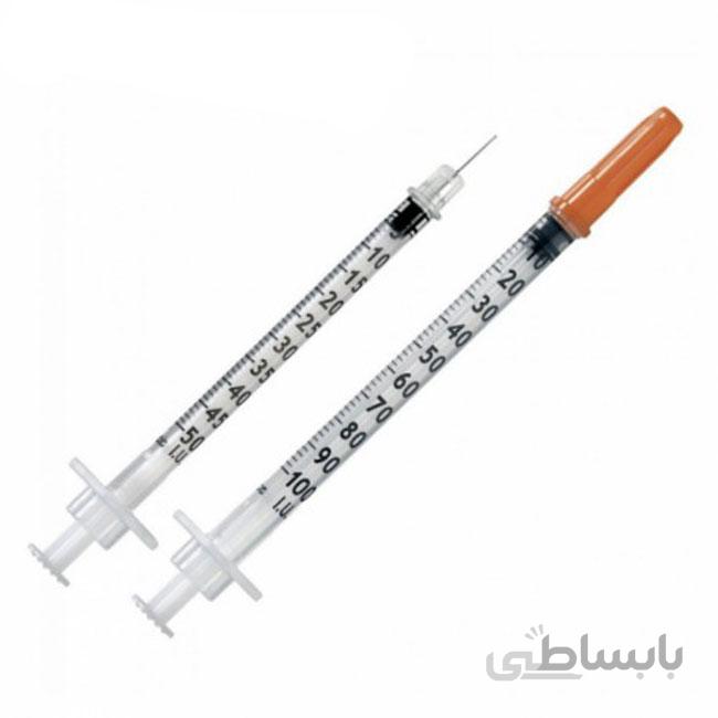 سرنگ انسولین BD ظرفیت 0/5 سی سی(بسته 10 عددی)