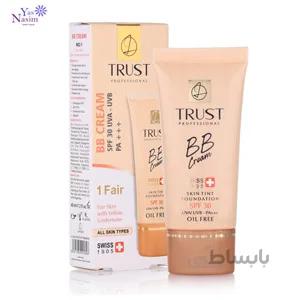 کرم پودر BB تراست برای پوست های خیلی روشن با تناژ زرد شماره 1 ا TRUST TINT FOUNDATION