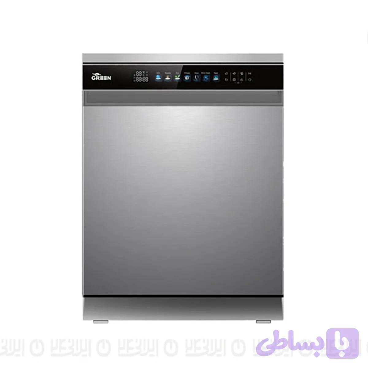 ماشین ظرفشویی 16 نفره گرین مدل GDW1616A-S سیلور