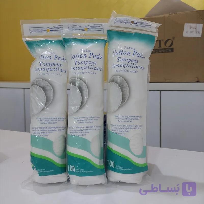 پد پاک کننده آرایش تامپون TAMPON جنس عالی از کتان و پنبه 100 عددی بدون حساسیت