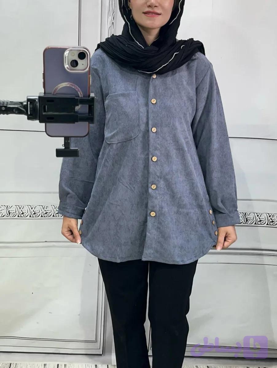 مانتو مخمل کبریتی (کد O3B6W)