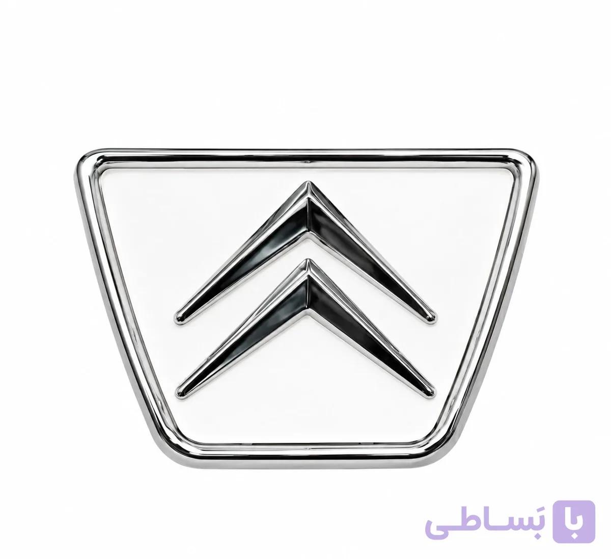 آرم جلو پنجره پژو 405طرح زانتیا رنگ سفید