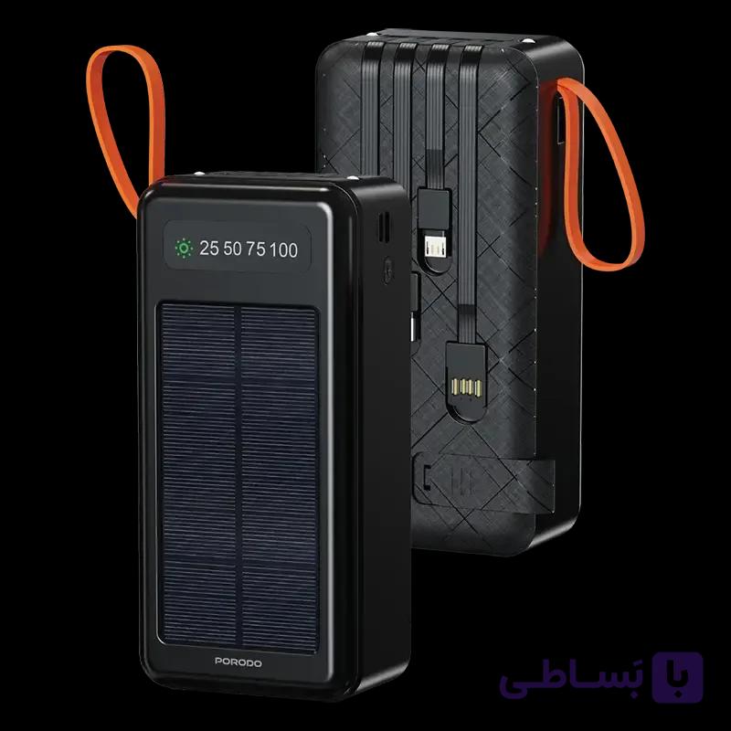 پاوربانک خورشیدی پرودو مدل piano solar ظرفیت 30000