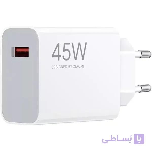 شارژر دیواری شیائومی مدل 45 واتی مدل MDY-17-EF اصلی سر جعبه با کابل
