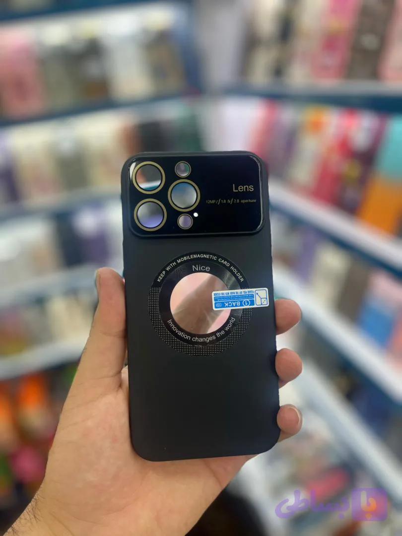 قاب مگ سیف اصلی محافظ لنز شیشه ای آیفون iphone 14 pro max