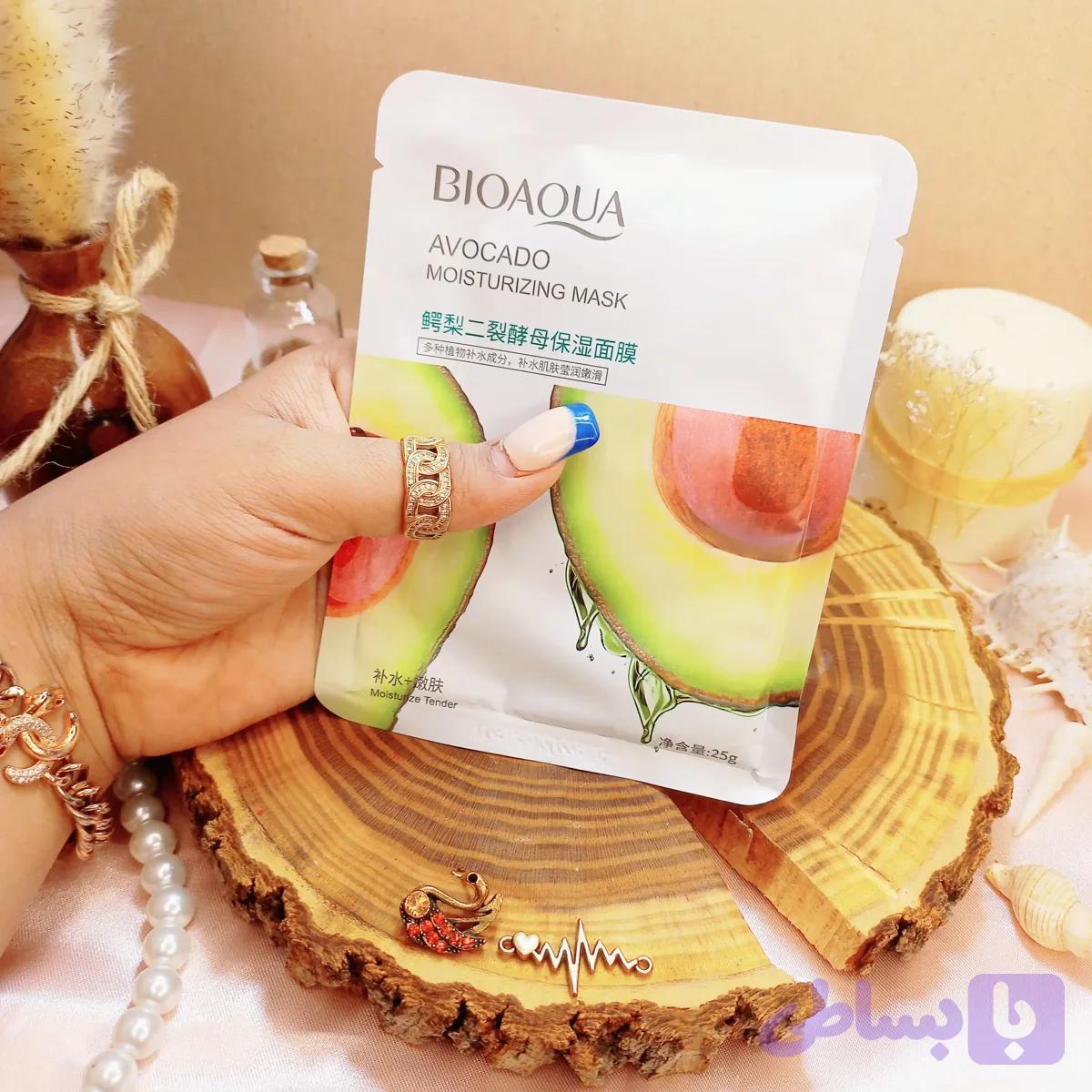 ماسک ورقه ای آبرسان آووکادو بیوآکوا BIOAQUA کد 74947