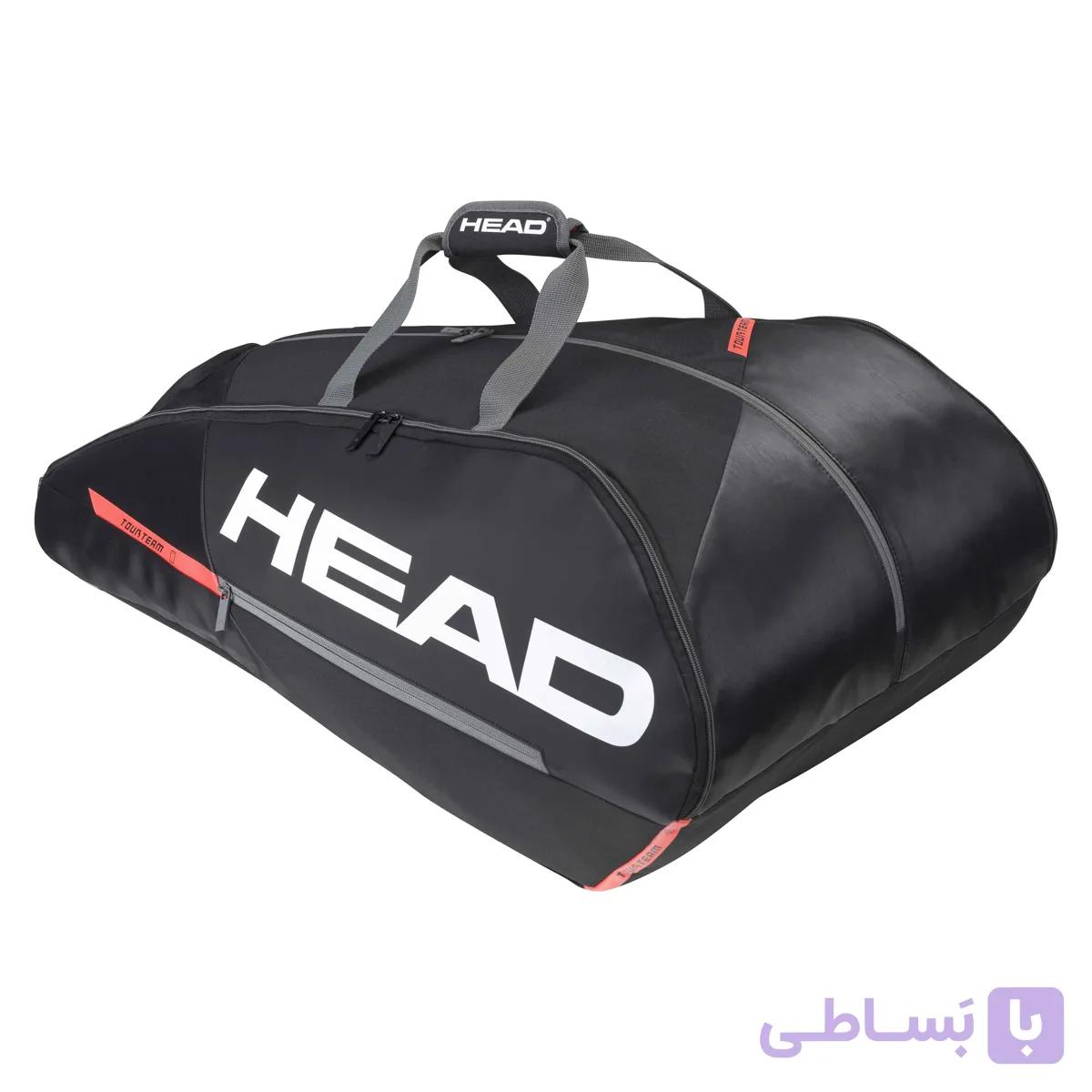 کیف راکت تنیس مشکی 12 راکته HEAD TEAM