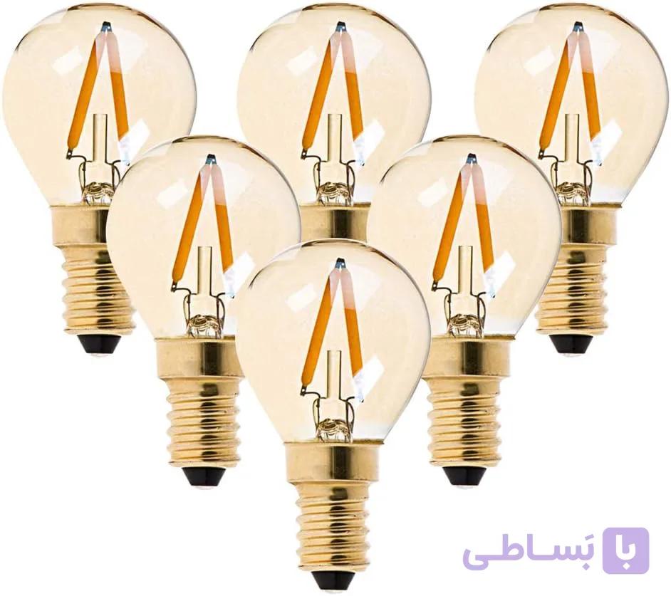 لامپ لوستر LED فیلامنتی G40 - پک 6 عددی - bambigadget