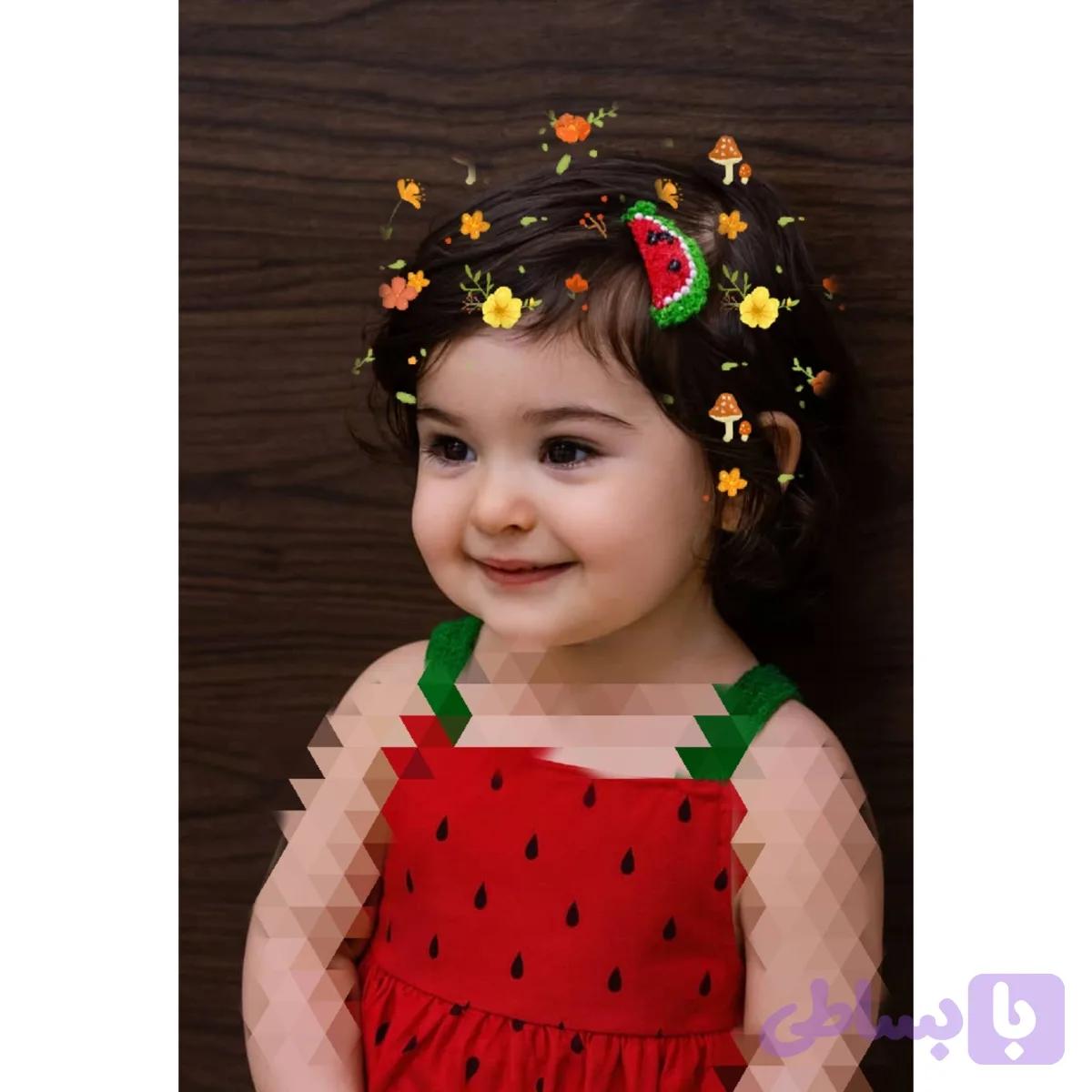 گلسر دستبافت انبری یلدایی طرح هندوانه