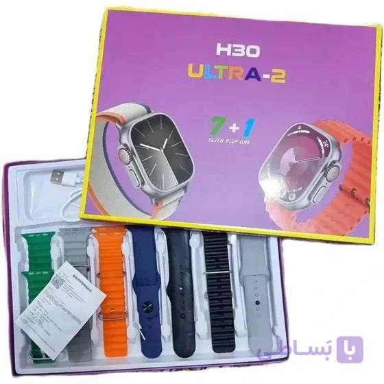 ساعت هوشمند با هفت بند فول امکانات بلوتوثی H30 ULTRA 2