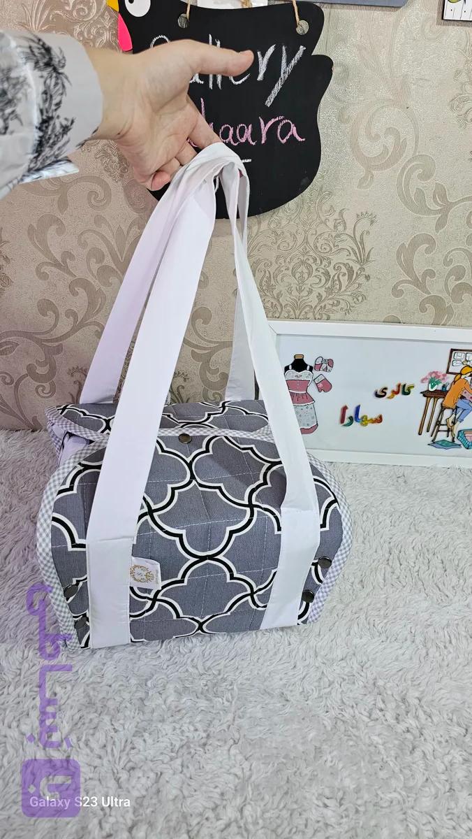 کاور قابلمه پارچهای مدل مکعبی (سایز متوسط فانتزی) کد ۲