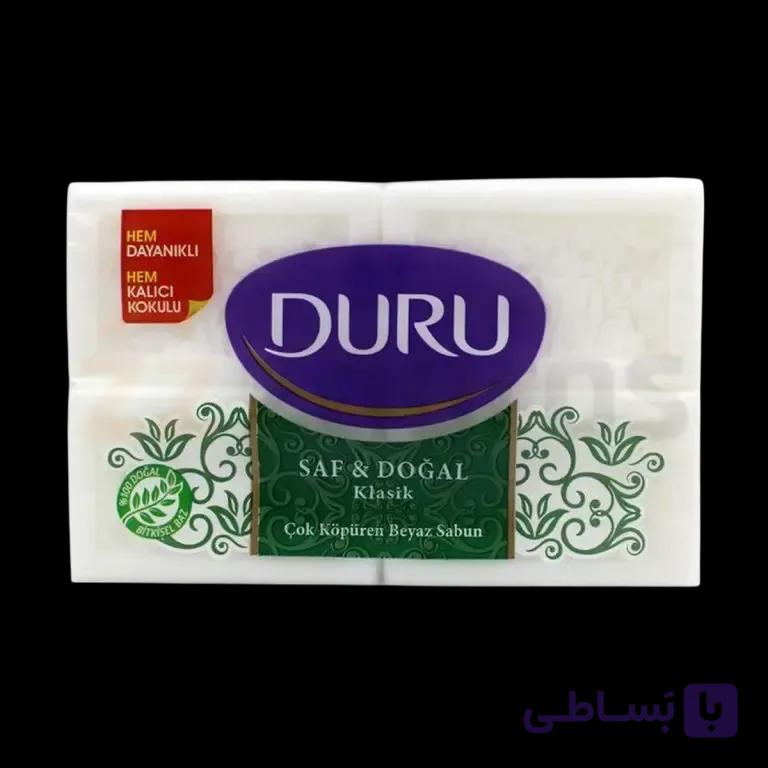 صابون کلاسیک دورو مدل Saf & Dogal بسته 4 عددی
