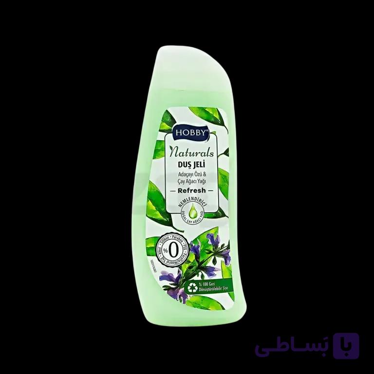 شامپو بدن هوبی سری Naturals مدل Refresh حاوی عصاره مریم گلی و روغن درخت چای 500 میل