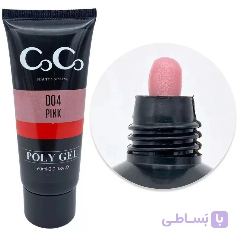 پلی ژل کاشت ناخن کوکو | COCO مدل Pink شماره 004 حجم 60 میل