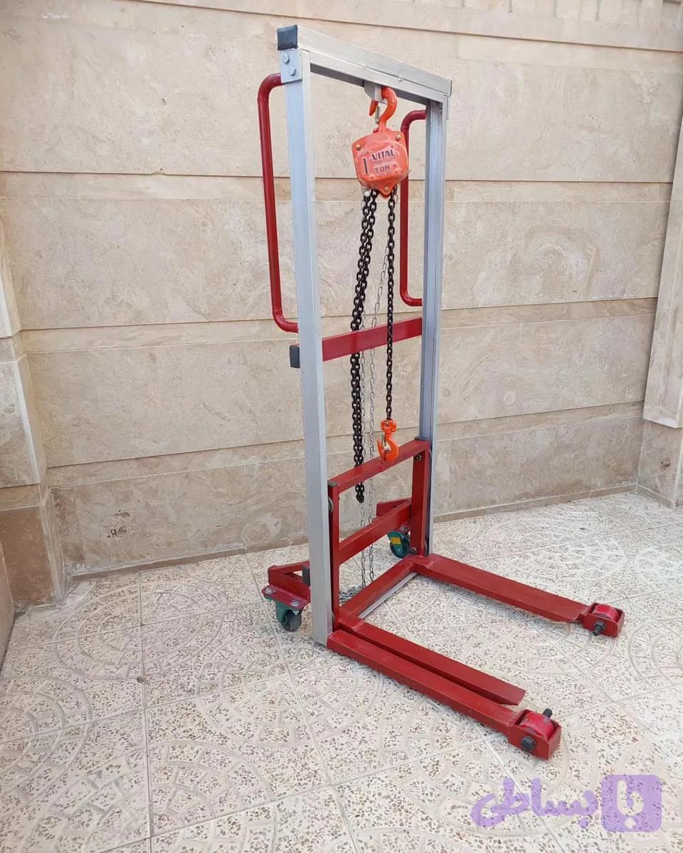 لیفتراک دستی با جرثقیل زنجیره ای دیلمان صنعت مدل PE-301