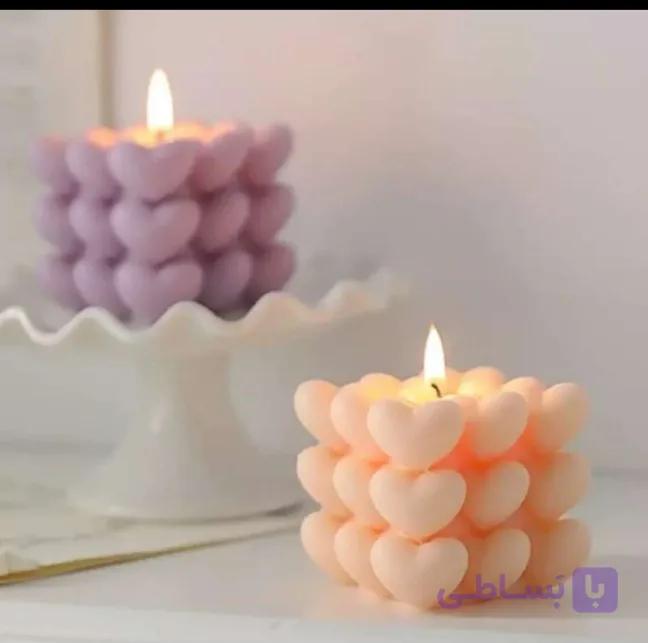 شمع روبیک قلبی