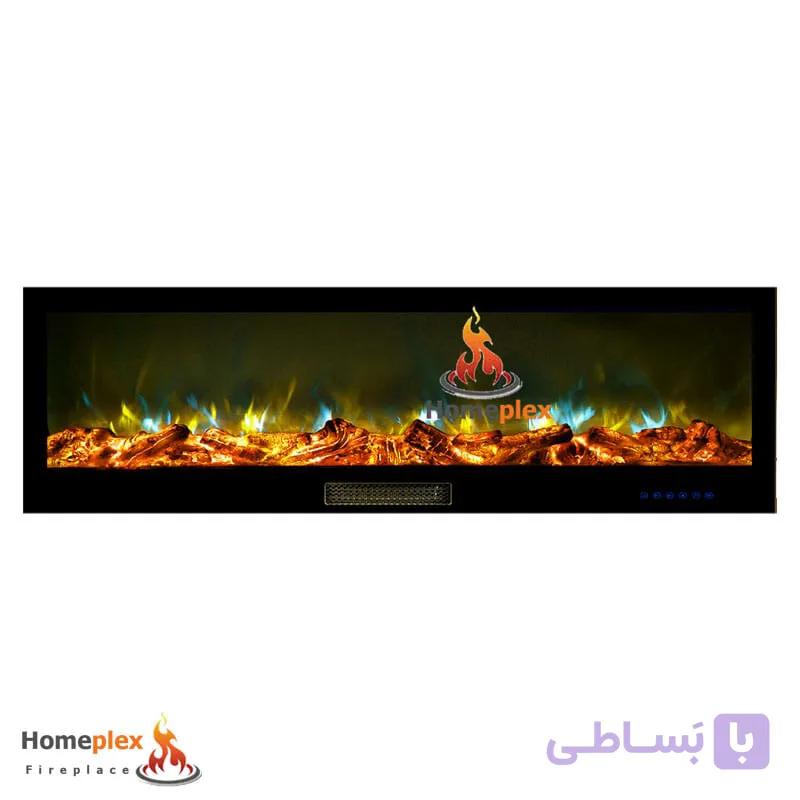 شومینه برقی سه بعدی فریم فلزی طول 130