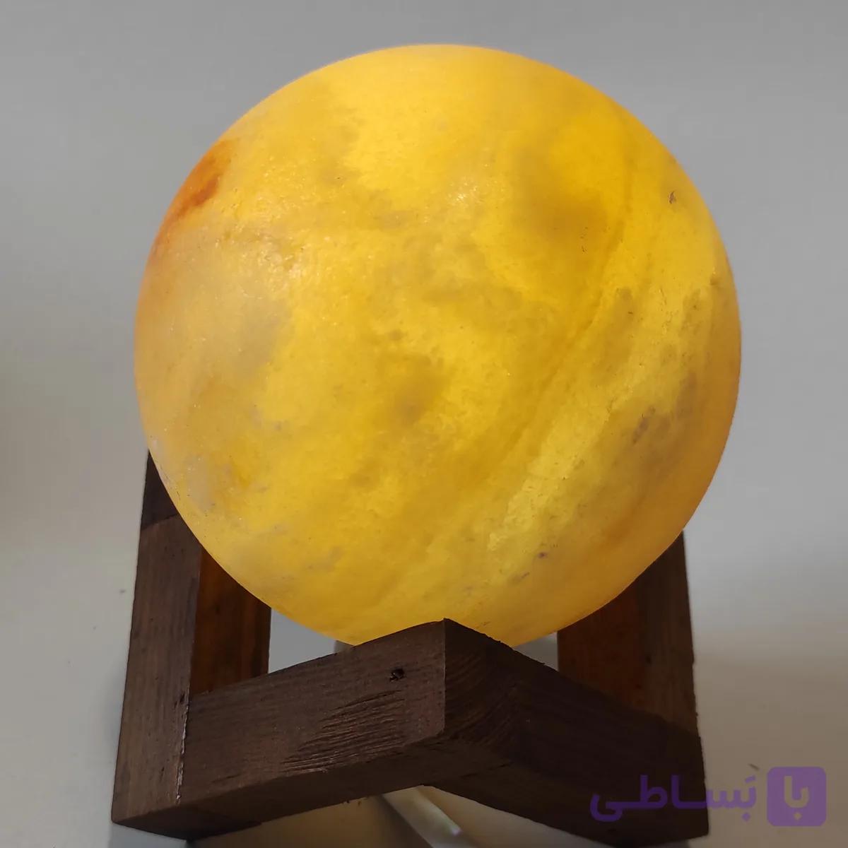 آباژور سنگ نمک طرح کره قطر 10 کد D106